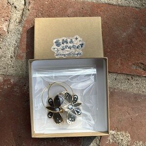 Em & Sprout Death Head Moth Pair of Earrings New In Box